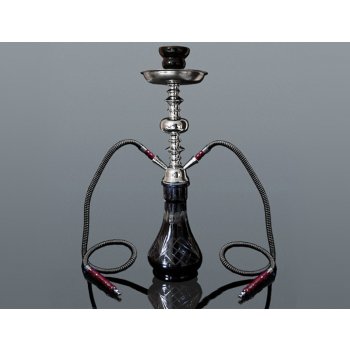 SHISHA 2 čierna s kufríkom 48 cm