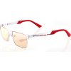 AROZZI Herné okuliare VISIONE VX-800 White/ bíločervené obroučky/ jantarová skla