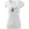 T-ričko Jeleň dámske tričko Farba trička: Biela, Veľkosť: XXL