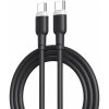 XO Kábel NB208B PD USB-C - USB-C 1,0m 60W čierny