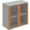Hobis - Policová skriňa Strong, 80x76,8x40 cm, jelša/sivá