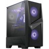 Micro Star International Computer MAG Forge 100M midi tower PC skrinka čierna, priehľadná; 306-7G03M21-809