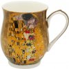 HOME ELEMENTS Porcelánový hrnček Klimt Bozk zlatý 350 ml