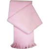 Flísový šál pre bábätko sv. ružový dĺžka