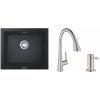 Súprava kuchynská batéria Grohe Zedra 32294DC2, granitový drez Grohe K700 31654AP0, 40535DC0