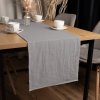 Biante Ľanový behúň na stôl LEN-019 Svetlo sivý 35x120 cm