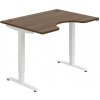 Pracovný stôl Motion Ergo, ZO, 2S, 120x70,5-120,5x90 cm, orech/biela - 1 kus - 1 KS - základné - 60 mesiacov - elektrický polohovateľný - stôl - 90 cm - Hobis - 120 cm - Motion Ergo - 70,5 - 120,5 cm