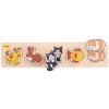 Bigjigs Baby Drevené vkladacie puzzle domáce zvieratá