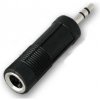 Redukcia Jack 3.5mm konektor / 6.3mm zdierka, Stereo