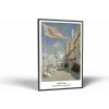 Claude Monet Claude Monet - Hôtel des roches noires | Obraz Vintessia v ráme Rozmery obdĺžnik: 40x60, Rám: Čierny matný-alu