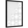 PROCITY Venkovní vitrína model 1000, 16 x A4, plexi, čierna