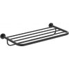 Ideal Standard IOM - Polička s držiakom uterákov, dĺžka 57 cm, hodvábna čierna A9106XG