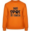 AWDis Sweat Mikina - Nápis - This SPOT is Take - Orange Crush - M - Dámske