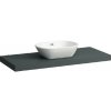 Laufen Lani - Doska pod umývadlo, 118 cm, stredový výrez, sivá H4046711122661