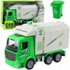 LEAN Toys Svetlá mestského smetiarskeho auta znejú zelenou farbou