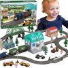 WOOPIE Elektrický vlak Vláčiková dráha XXL Lokomotíva Lokomotíva Town Set 108 ks