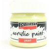 Akrylová farba - perleťová - žltá - 50 ml