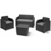 Zostava záhradného nábytku Keter plast NOVARA sivá 4 ks