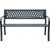 Aga Kovová záhradná lavica 125x53 x77 cm
