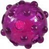 Dog Fantasy hračka Glow svietiaca lopta TPR fialová 8 cm