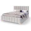 Wilsondo Manželská čalúnená posteľ s úložným priestorom Austin II 160x200 - sivá