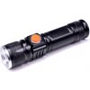 Solight LED nabíjacie vreckové svietidlo, 200lm, 3W, zoom, Li-Ion