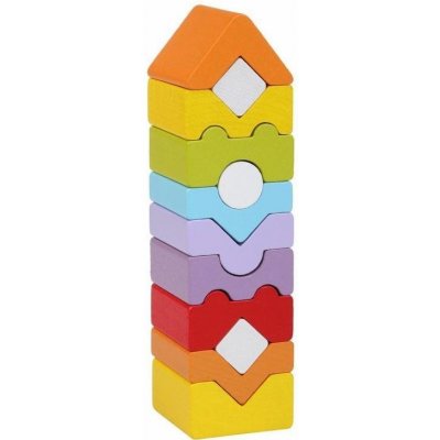 Skladacia veža Cubika 14996 Veža XI - drevená skladačka 12 dielov (4823056514996)