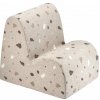 Svetlohnedé detské kresielko z textílie buklé/ženilkové Terrazzo Cloud – Wigiwama