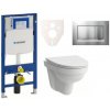 Cenovo zvýhodnený závesný WC set Geberit do ľahkých stien / predstenová montáž + WC Laufen Laufen Pro Nordic SIKOGES3H7