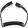 Sectron Nabíjecí kabel spirálový - Type 2 / Type 2, 11 kW, 3 × 16 A, 400 V, 2,5 m