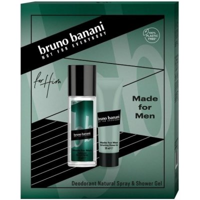 BRUNO BANANI MADE FOR MEN deodorant sprej 75ML + sprchový gél 50ML