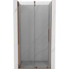 Mexen Velar, posuvné dvere do otvoru 70x200 cm, 8mm číre sklo, ružové zlato profil, 871-070-000-01-60