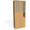 Policová skriňa Strong, 80x192x40 cm, buk/buk