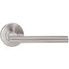 Dverové kovanie TWIN KLESO H 1735S KOV (E), kľučka ľavá / guľa, Otvor na cylindrickú vložku PZ, Twin E (nerez matná)