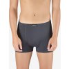 EcoBamboo Bambusové boxerky s kratšou nohavičkou 73125P - Tmavosivá M/L