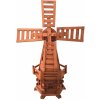 Drevený veterný mlyn záhradný, otočný, dekoračný 130 cm