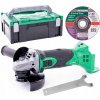 HiKOKI akumulátorová uhlová brúska 18V 125 mm, telo, kufor G18DSL2W3Z