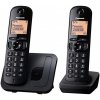 PAN Panasonic KX-TGC212 DECT telefon Identifikace volajícího Černá