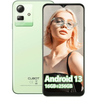CUBOT NOTE 50 Mobilný telefón bez zmluvy 16GB+256GB/1TB Android 13 Smartphone 6,56" HD+ 90Hz, 5200mAh batéria, odtlačok prsta, GPS, NFC, OTG Zelená CUBOT