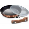 Panvica Ø 28 cm s odpojiteľnou rukoväťou a mramorovým povrchom Berlingerhaus Metallic Line Rose Gold BH-1949