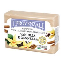 I Provenzali rastlinné mydlo vanilka a škorica Soap vanilla and cinnamon 100 g