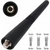 RÁDIOVÁ AUTOMOBILOVÁ ANTÉNA FM RÁDIO BAT STOŽIAR 9 CM + 3 ADAPTÉRY ČIERNA DA147