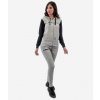 Tuta Donna 103 Con CAPP. In Felpa súprava svetlo sivá-čierna
