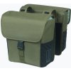 Cyklistická brašňa Basil Go Double Bag 32 l dark green