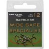Drennan háčiky bez protihrotu Wide Gape Specialist Barbless veľ. 12