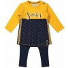 DIRKJE Set 2.d šaty + legíny Žltý dievča 68