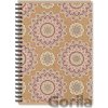 College A4 blok linajkový Mandala kraft 22 x 29,7 cm