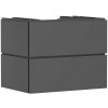 Hansgrohe Xilesa E skrinka 78x55x62 cm závesná kúpeľňová skrinka pod umývadlo sivá 54300760