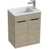 Kúpeľňová skrinka s umývadlom Jika Cube 50x43x62,2 cm jaseň H4536411765141