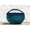 Hammershus Fairtrade Okrúhly bolga kôš premium z Ghany, rôzne farby, 40 cm Barva: Modrá